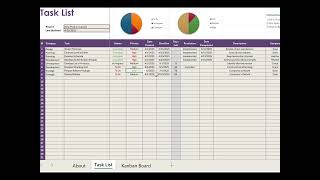 Kanban Board - Excel