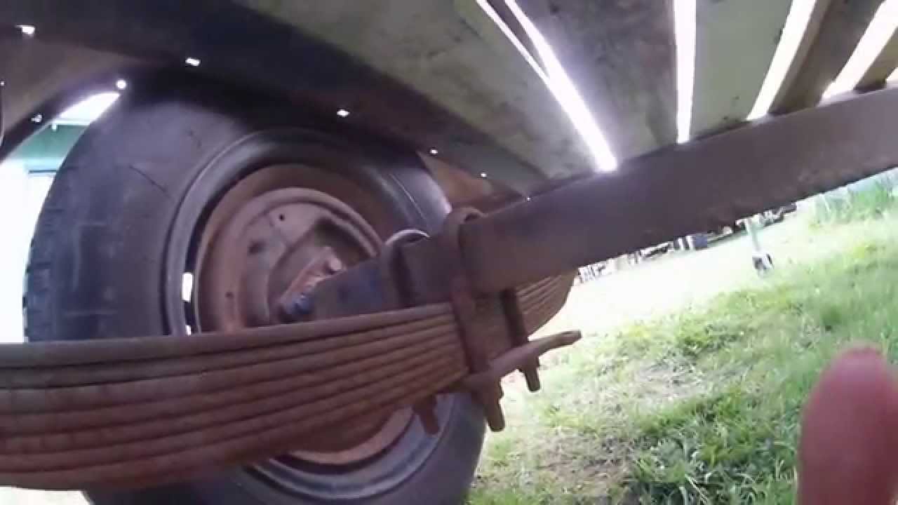 Building a utility trailer spring pack YouTube