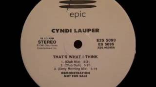 Cyndi Lauper - That's What I Think (Club Mix)