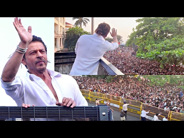 Inside Video Of Shahrukh Khan Mannat Special Platform To Greet Fans On EID 2024 class=