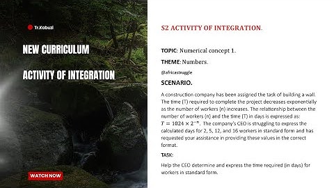 S2 Activity Of Integration solution topic 4............@africastruggle