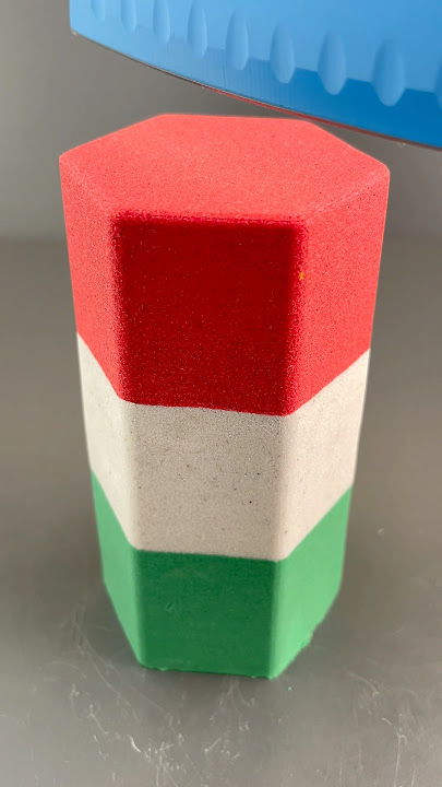 #asmr Kinetic Sand Italy Colors Hexagone Satisfaction And Relaxing Rare Shapes Sand Experience