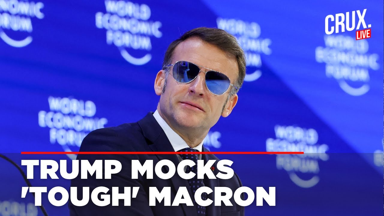 LIVE | 'You Screwed America For Years' Trump Scorches Macron Sunglasses in Davos speech