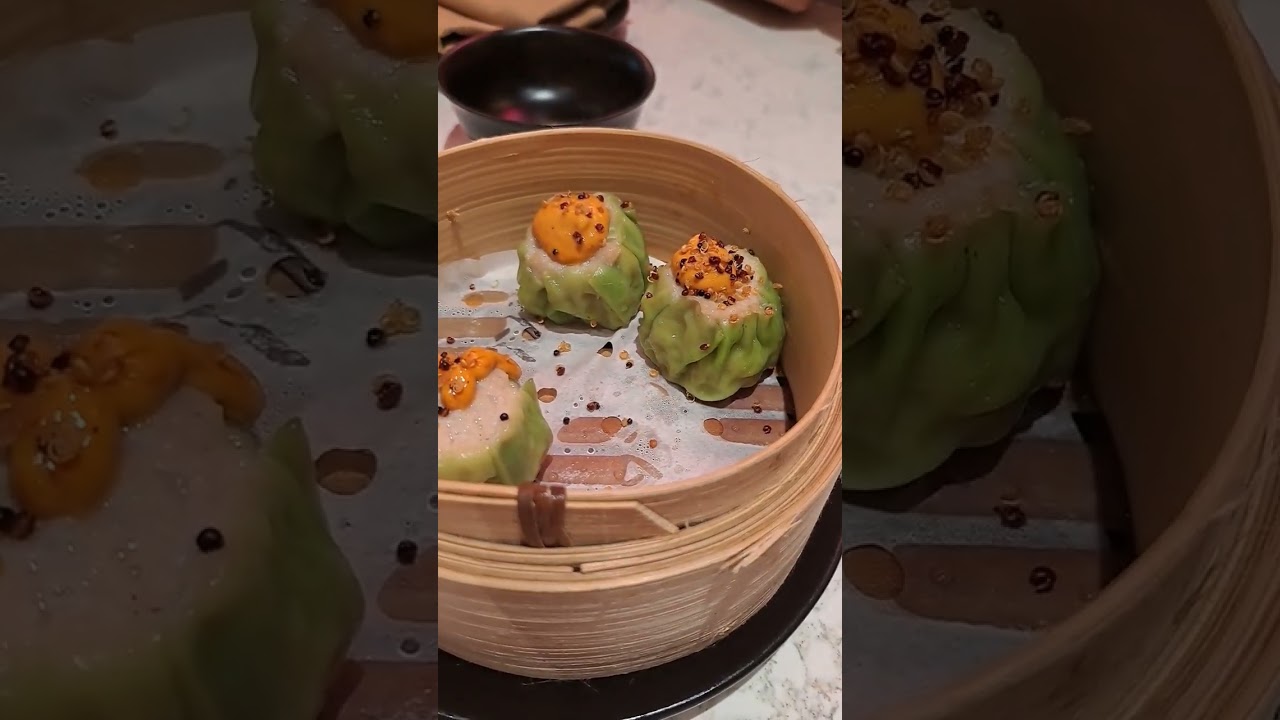 Siu Mai with kimchi sauce 