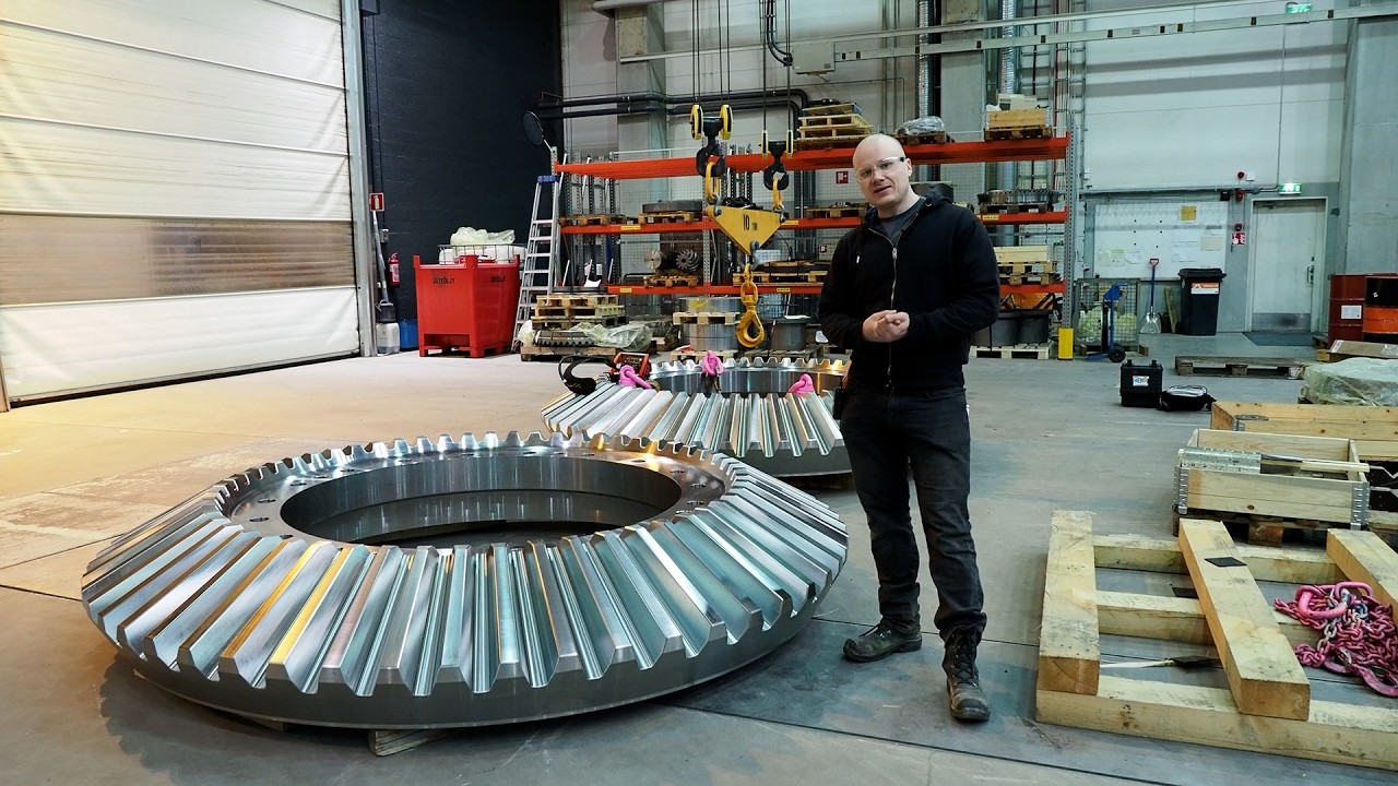 Jättimäisen hammaspyörän koneistaminen ja lämpökäsittely