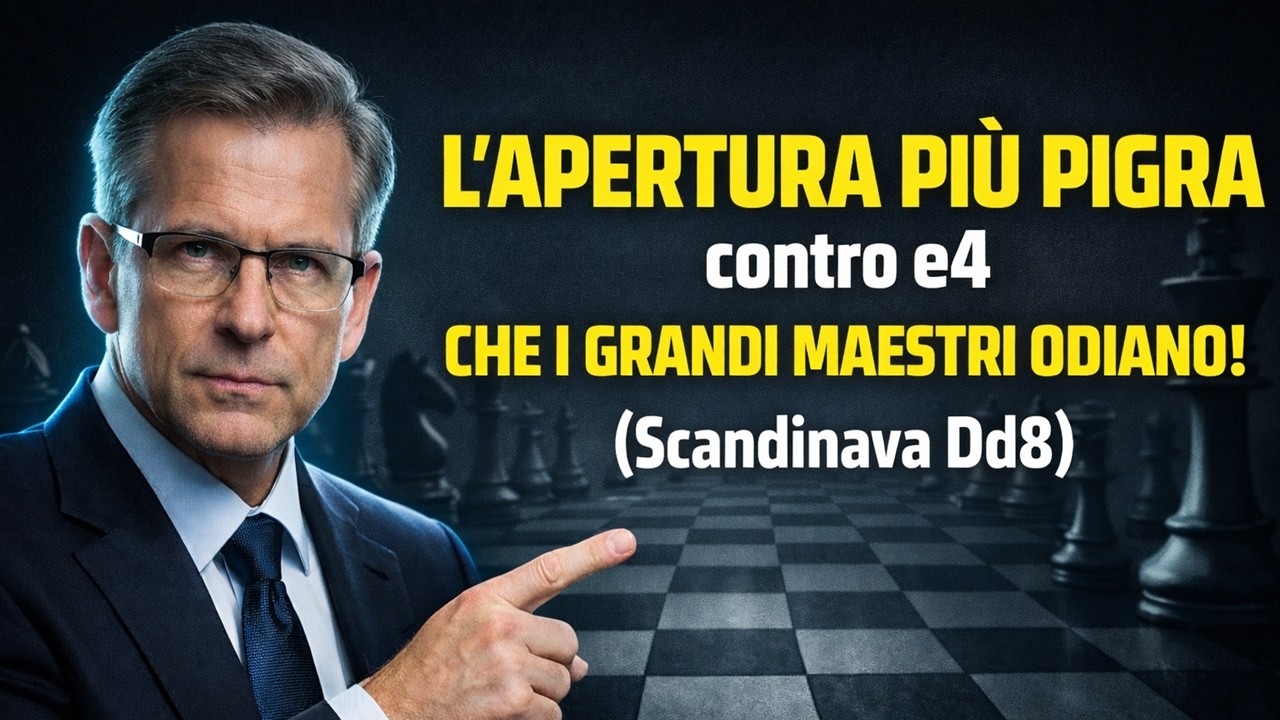 L'apertura più PIGRA contro e4 che i Grandi Maestri odiano! (Scandinava Dd8)