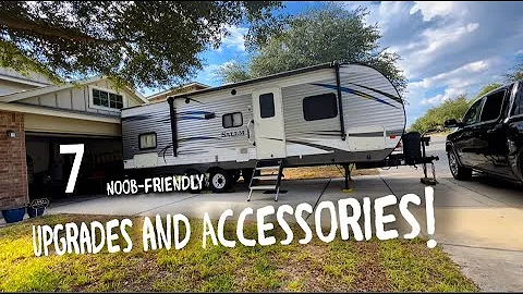 7 RV  Upgrades and Accessories that Install Quick and Easy// Travel Trailer Layover DIY Projects