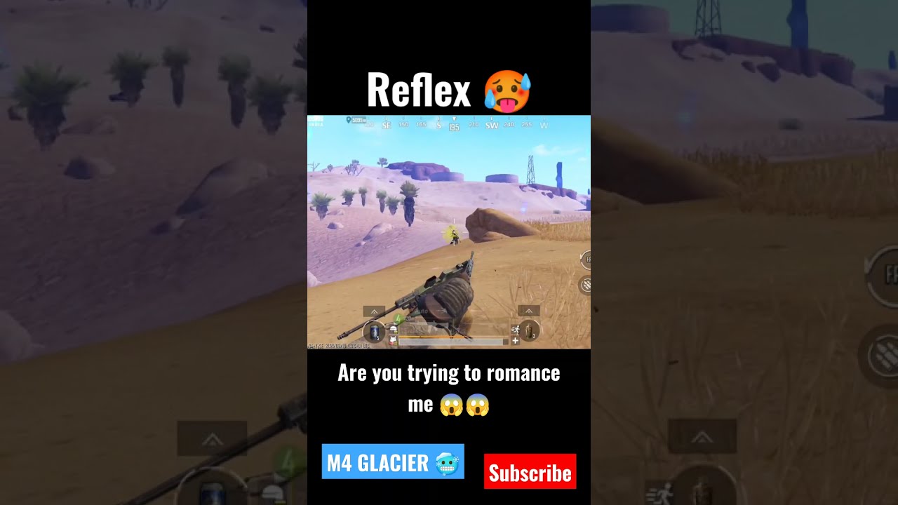 REFLEX LIKE SOLO RUSH 😱 M4 GLACIER 🥶 VICTOR TAKLA 😁 PUBG MOBILE