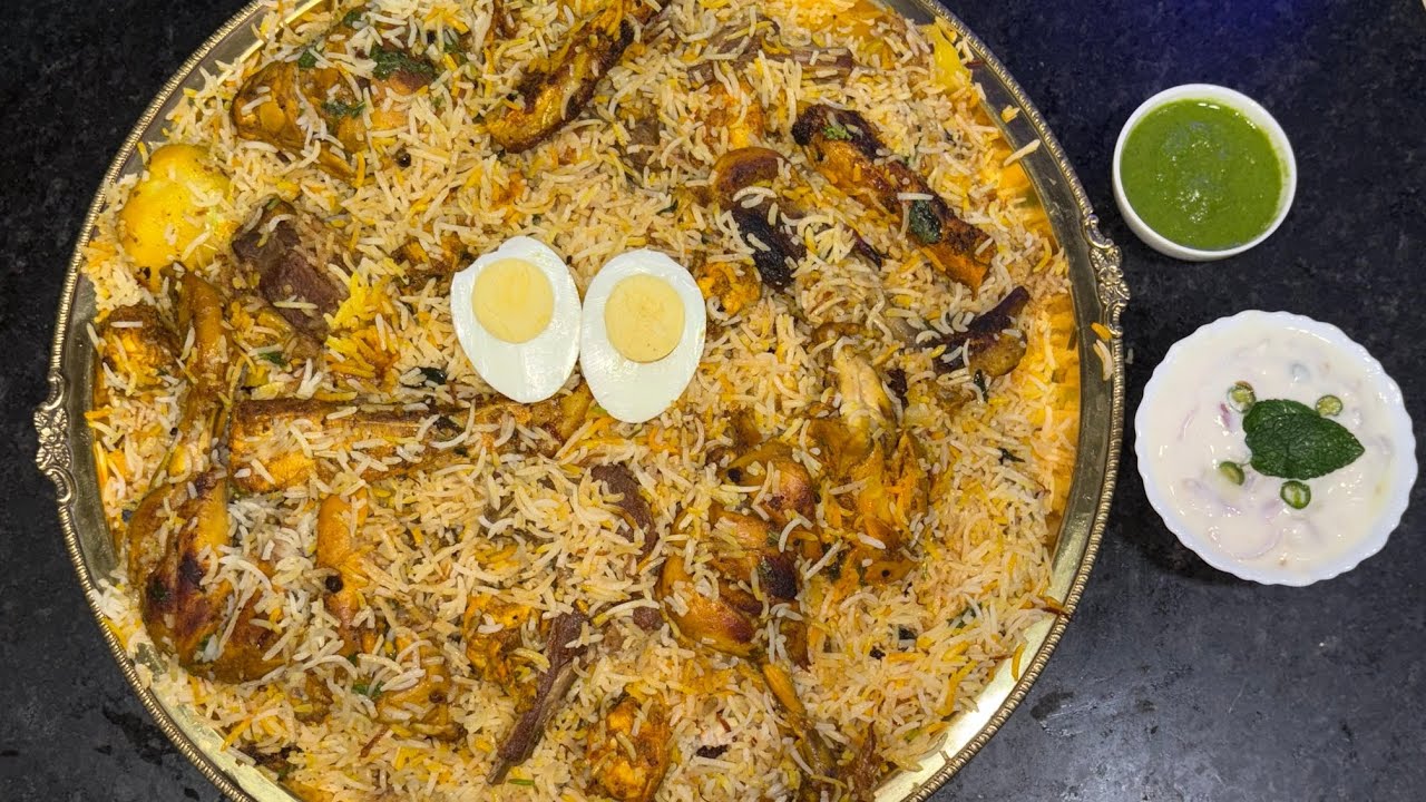 Mixed Non-Veg Tikka Biryani | Special Mutton / Chicken / Fish / Prawn and Egg  Biryani 