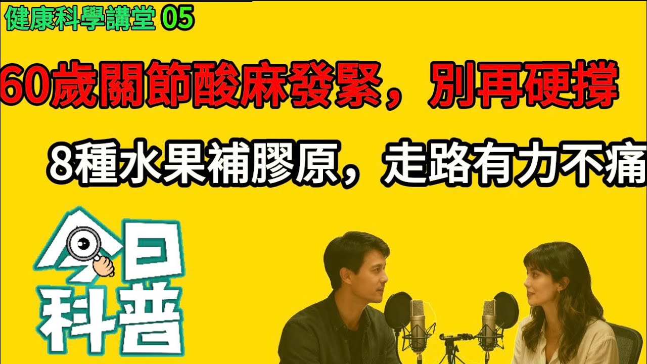 手麻腳軟別拖了！60歲後一定要吃的8種“膠原水果”，天然補膠原，走路有力，關節不再痛
