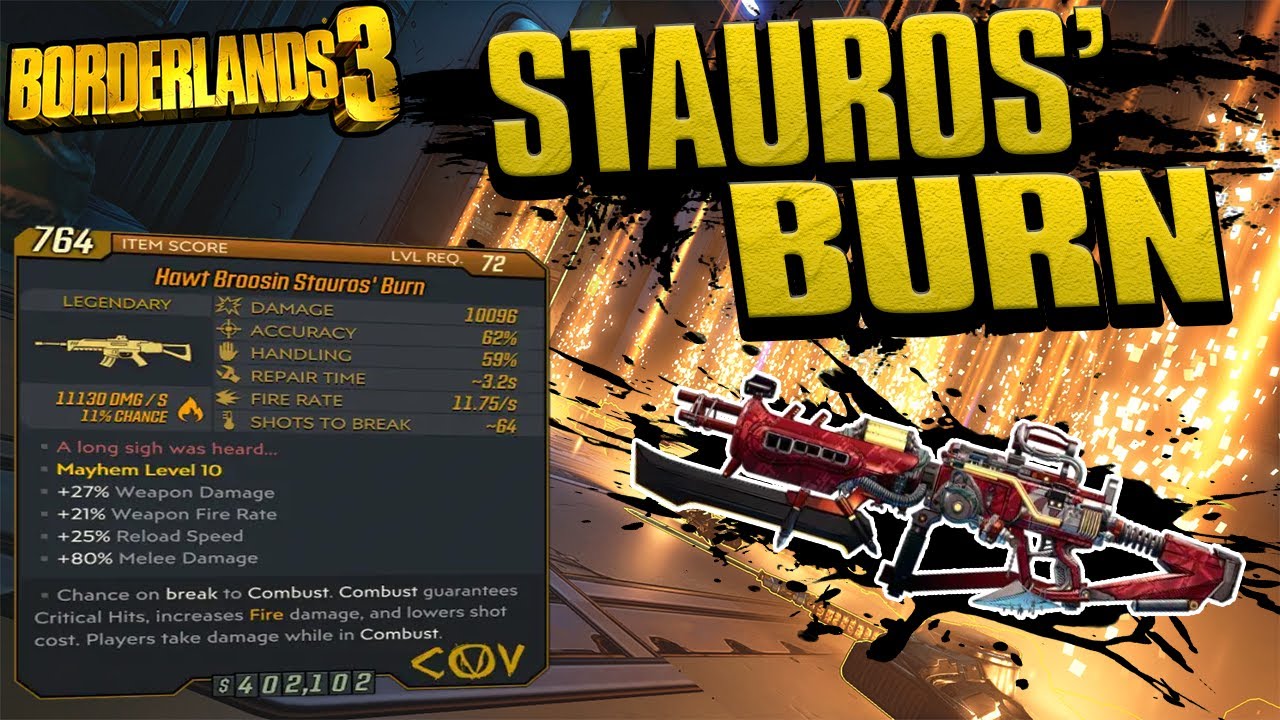 BORDERLANDS 3 | *Stauros' Burn* Legendary Farming Guide
