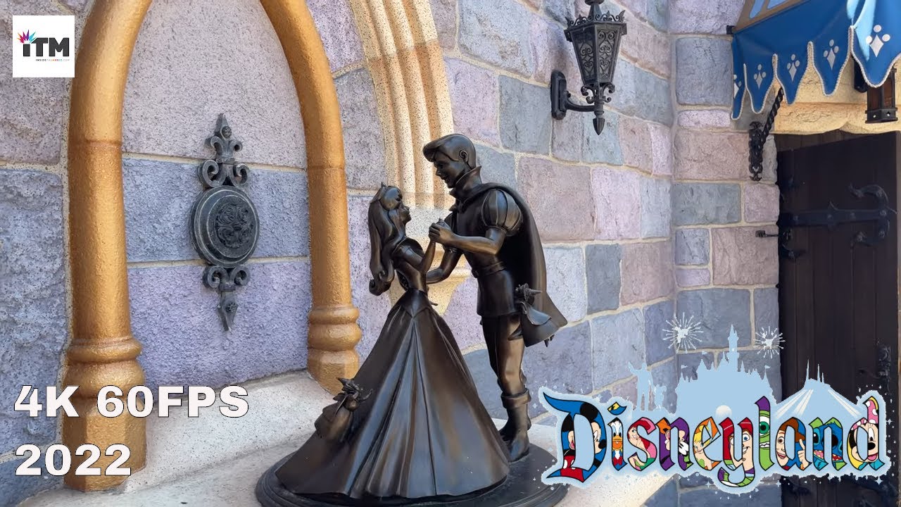 Disneyland Paris Sleeping Beauty Castle 2022 Walkthrough in 4K