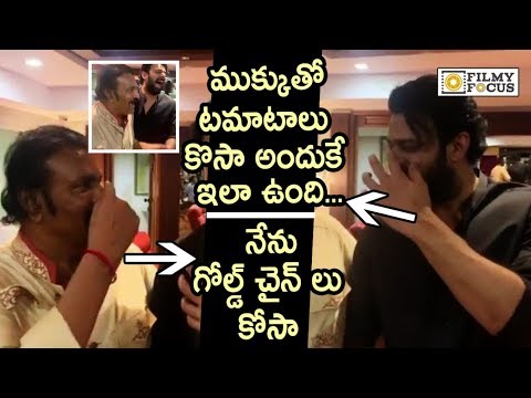 Prabhas and Mohan Babu Hilarious Conversation on Shape of Nose - Filmyfocus.com