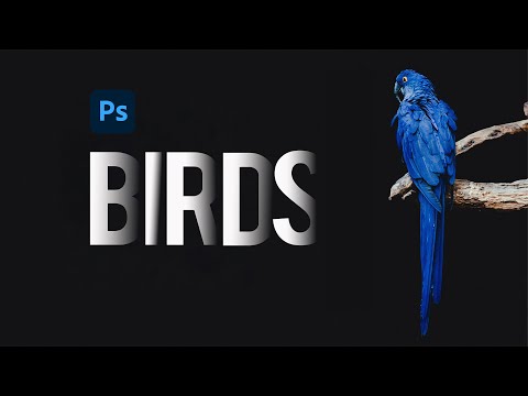 Overlapping Text Effect in Photoshop | Photoshop Text effects | DebPixels