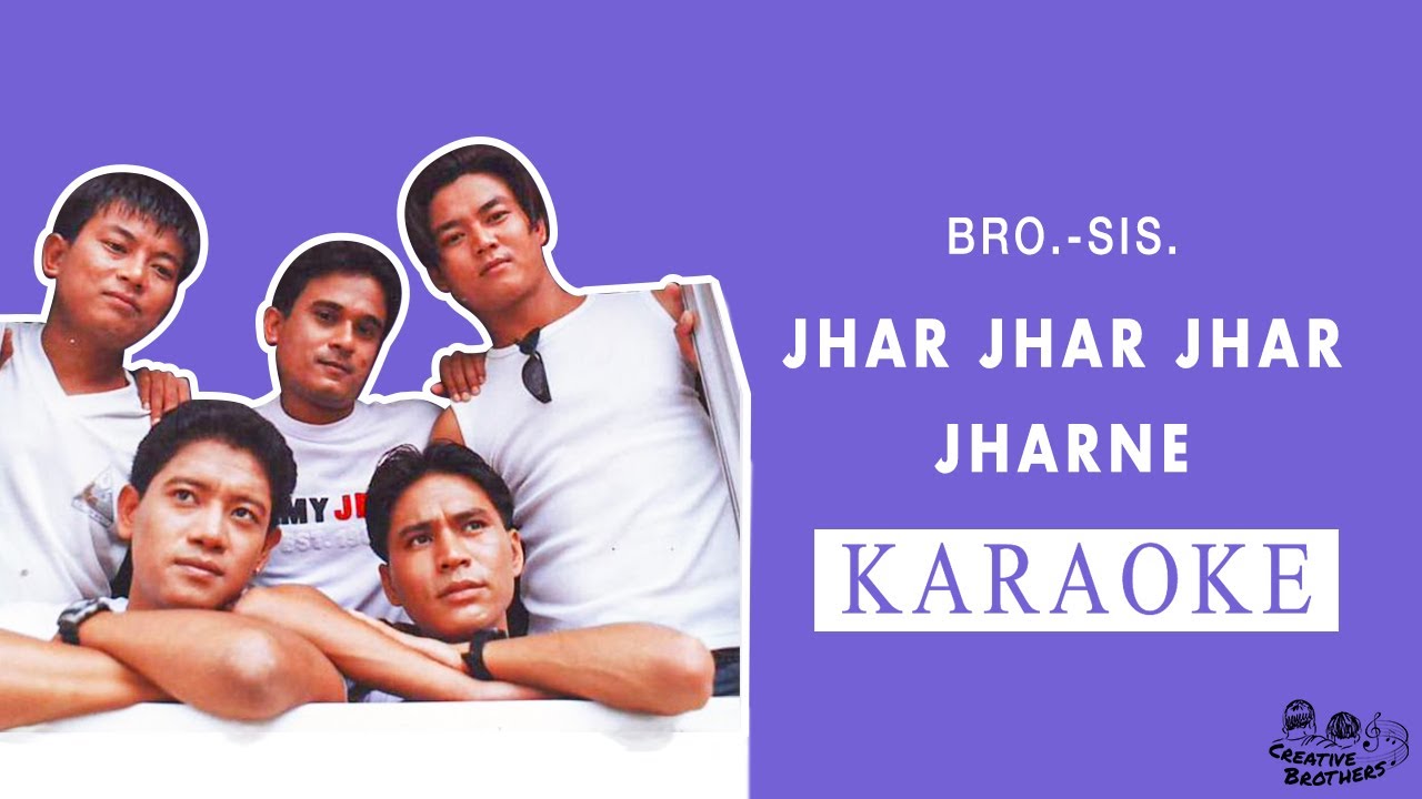 Jhar Jhar Jhar Jharne   Nepali Karaoke   Creative Brothers