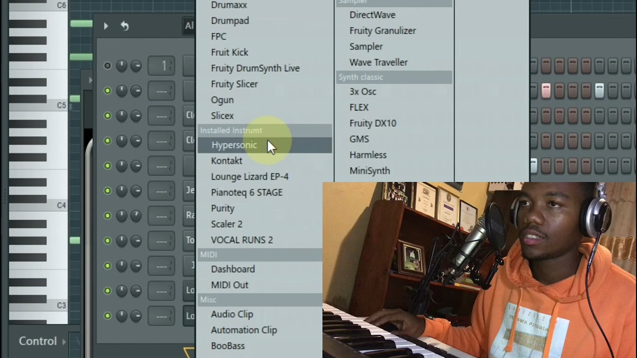 Chrizeecry making amapiano song process on fl studio 20