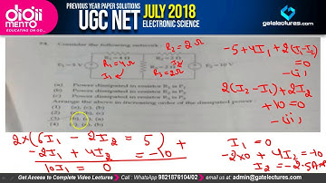 UGC NET Electronic Science 2018 Paper 2 Solution Part 1