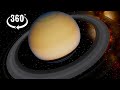 360 space video  Deep Relaxing Planet Saturn and Rings fly over 360 VR with Relaxing Calming Music