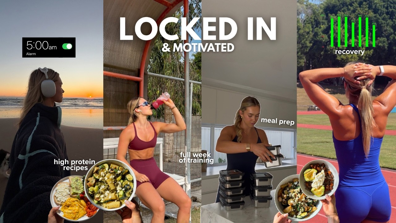 how I keep my motivation HIGH | training like an athlete, meal prep, 5AM routine, high protein meals