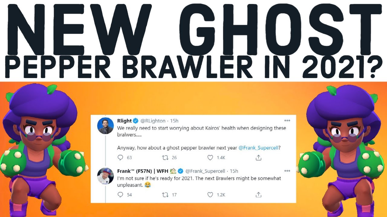 New Ghost Pepper Brawler In 2021 Powerplay Major Changes January Update Brawl Stars News Youtube