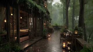 Soft Forest Rain at Night | Soothing Nature Sounds for Deep Sleep & Relaxation screenshot 4