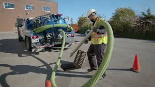 Exterior catch basins vacuum cleaning demo