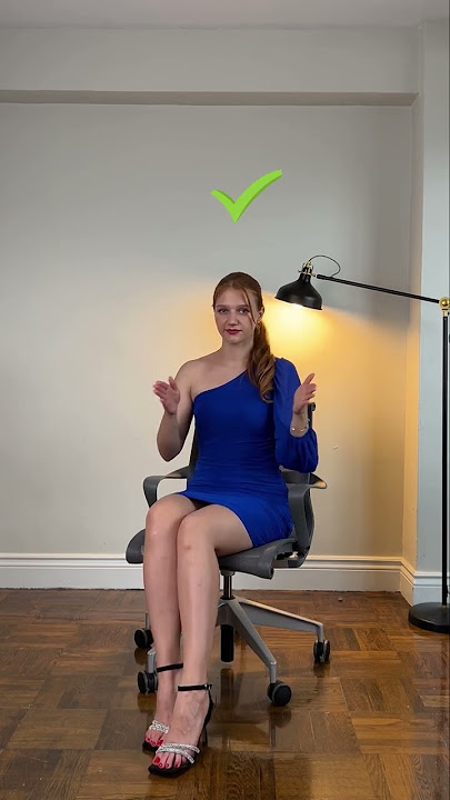 How to sit elegantly if you are wearing mini skirt😌