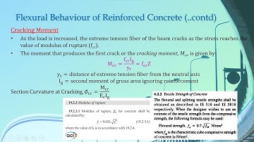 Lecture 5-Flexural Behavior of Reinforced Concrete Beams | Cracking Moment | Modulus of Rupture