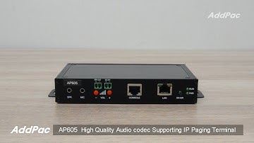 AP605 High Quality Audio IP Paging Teminal + AP-WBS IP Paging Server (고품질 오디오 IP페이징 터미널 & IP 페이징서버)