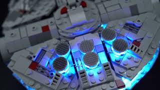 Briksmax 2.0 Light Kit For LEGO Millennium Falcon 75375-Briksmax 2.0(Wave Sensor Control)