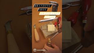How to use your branding iron on leather with a blowtorch? TYRA Crafts & Tools #leathercraft How to use your branding iron on leather with a blowtorch? TYRA Crafts & Tools #leathercraft