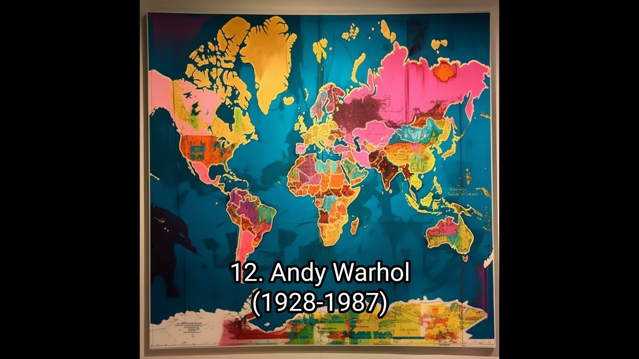 19 World Maps In The Style of History's Most Famous Artists