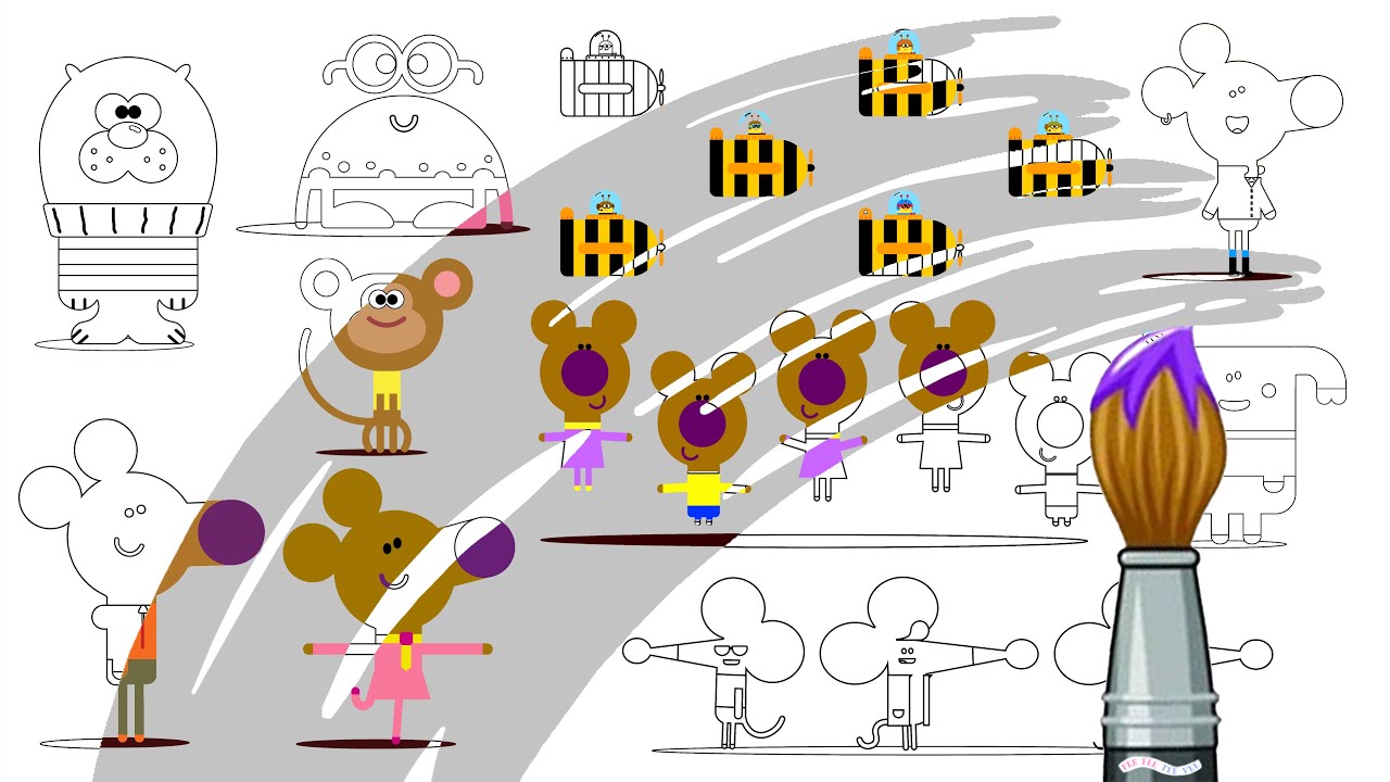 Colouring | Hey Duggee | Characters From A-Z | PT10 | Print and Colour with Me!