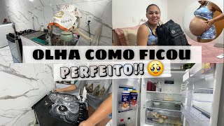 JÁ DEU OUTRA CARA NA COZINHA | SOLUÇÃO PROVISÓRIA + MALA MATERNIDADE PAPAI | ESTAVA UM NOJO!!