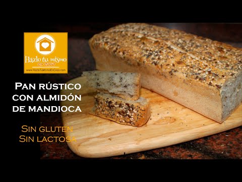 Rustic bread with cassava starch Gluten free and lactose free