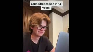 Lana Rhodes son in 13 years