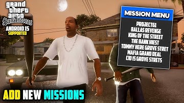 GTA San Andreas Android NEW Mission Pack 2026 😱 | New Story (No Crash)