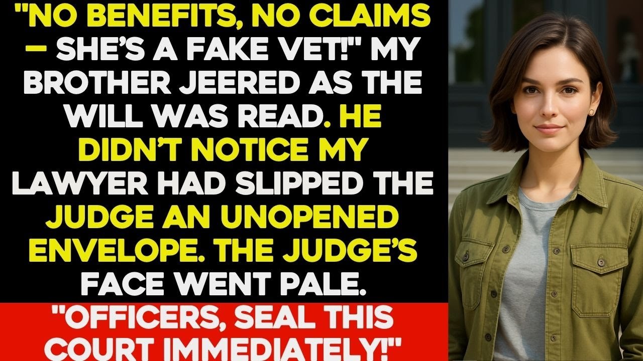My Brother Mocked My Service In Court — Until The Judge’S Command Changed Everything...