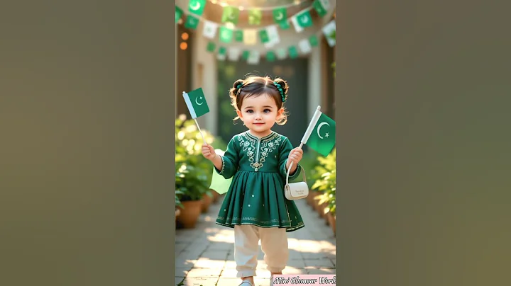 🇵🇰Beautiful 14th August Dress Design For Kids #baby #shortsfeed#viral #14august#dress#trending