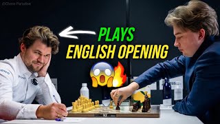 Magnus Carlsen Shows how to Play English Opening 📖🔥