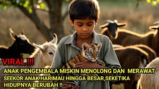 VIRAL !!! ANAK PENGEMBALA MISKIN MENOLONG DAN MERAWAT SEEKOR ANAK HARIMAU HINGGA BESAR !!