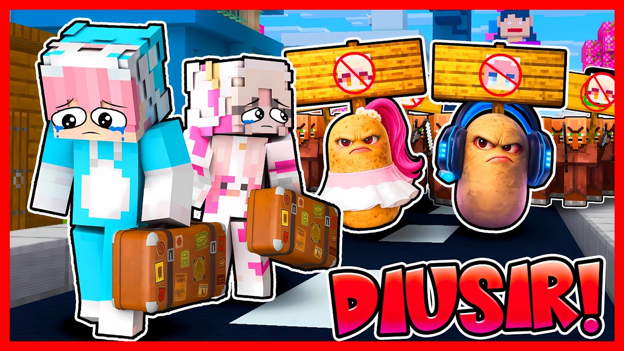 ATUN & MOMON DI USIR OLEH ATUN & MOMON KENTANG & VILLAGER !! Feat @sapipurba Minecraft