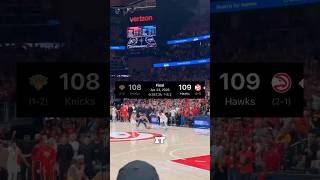 The Hawks beat the Knicks in Game 3 🤯🍿 #knicks #hawks #nbaplayoffs #basketball