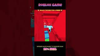 Escaping Barry's Prison with Spider-Man Web Powers! #roblox #robloxslayersunleashed #robloxchallenge
