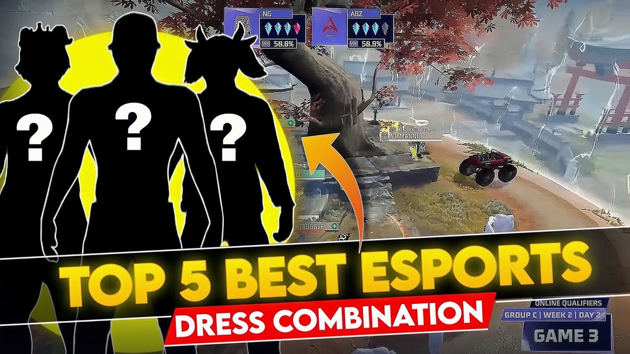 ESPORTS DRESS COMBINATION FF 🔥💀 !! FREE FIRE ESPORTS DRESS UP