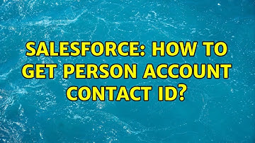 Salesforce: How to get person account contact id?