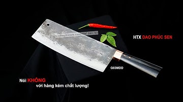 Dao Thái 22cm G03M cán Mun Cực Đẹp Nên Mua. Hàng Chuẩn HTX DAO PHÚC SEN