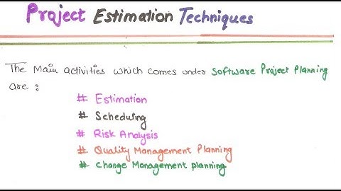 21- Project Estimation Technique In Software Engineering In HINDI | Project Estimation Technique