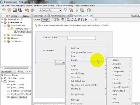 jFrame Control Introduction