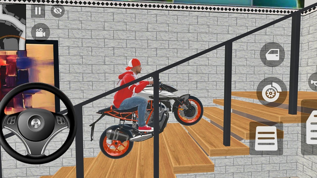 🎮🏖️ Franklin parked all the bikes on the floor of his house because it was raining umbrella ☔ video 